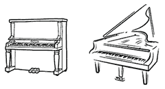 Pianina, fortepiany